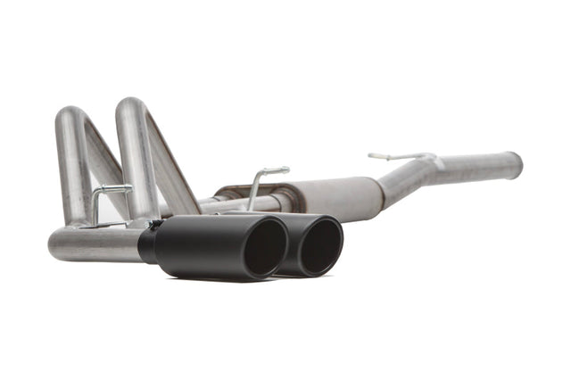 Gibson 15-22 Chevrolet Colorado LT 2.5L 2.25in Cat-Back Dual Sport Exhaust - Black Elite Gibson Catback  AXOPROS