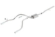 Borla 14 Silv/Sierra 1500 C/B S-Type Exh/2.75in Into Dual 2.25in Out 4in Tip Split Rear Exit Borla Catback  AXOPROS