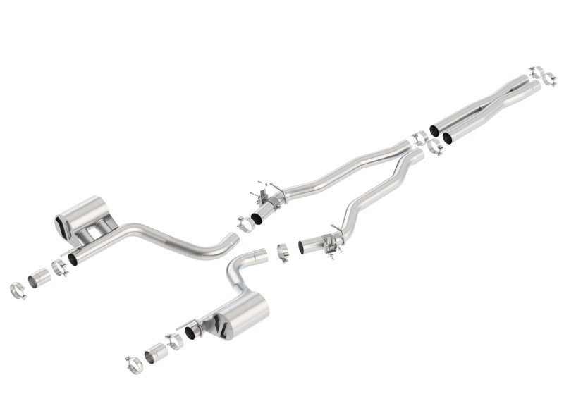 Borla 2015 Dodge Charger Hellcat 6.2L V8 ATAK Catback Exhaust w/ Valves No Tips Factory Valance Borla Catback  AXOPROS