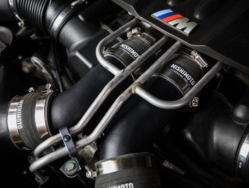 Mishimoto 12-16 BMW F10 M5 Intercooler Pipe Kit Micro Wrinkle Black Mishimoto Intercooler Pipe Kits  AXOPROS