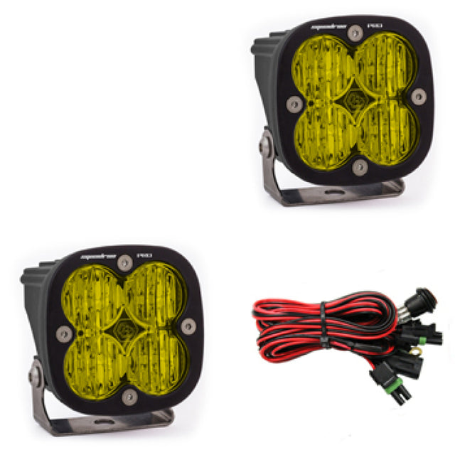 Baja Designs Squadron Pro Series Wide Cornering Pattern LED Light Pods - Amber Baja Designs Light Bars & Cubes  AXOPROS