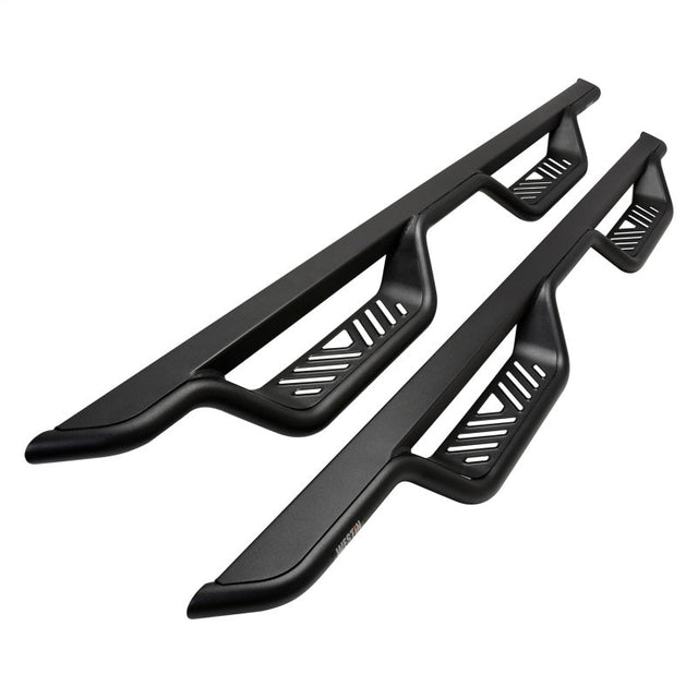 Westin 05-22 Toyota Tacoma Double Cab Outlaw Drop Nerf Step Bars - Black Westin Nerf Bars  AXOPROS