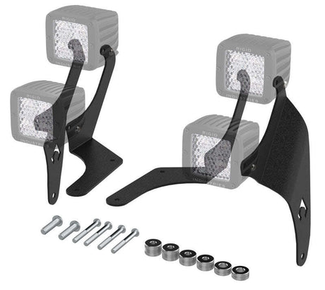 Artec Industries 18-25 Jeep Wrangler JL Jt Jl A-Pillar Dual Led Cube Light Mount Artec Industries Mounts - Hooks/Handles/Utility  AXOPROS