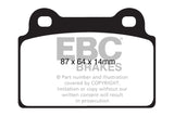 EBC 08-16 Mitsubishi Lancer Evo 10 2.0 Turbo (1 piece rotor) Ultimax2 Rear Brake Pads EBC Brake Pads - OE  AXOPROS