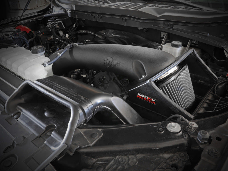 aFe Rapid Induction Cold Air Intake System w/Pro DRY S Filter 2021+ Ford F-150 V8-5.0L aFe Air Filters - Universal Fit  AXOPROS
