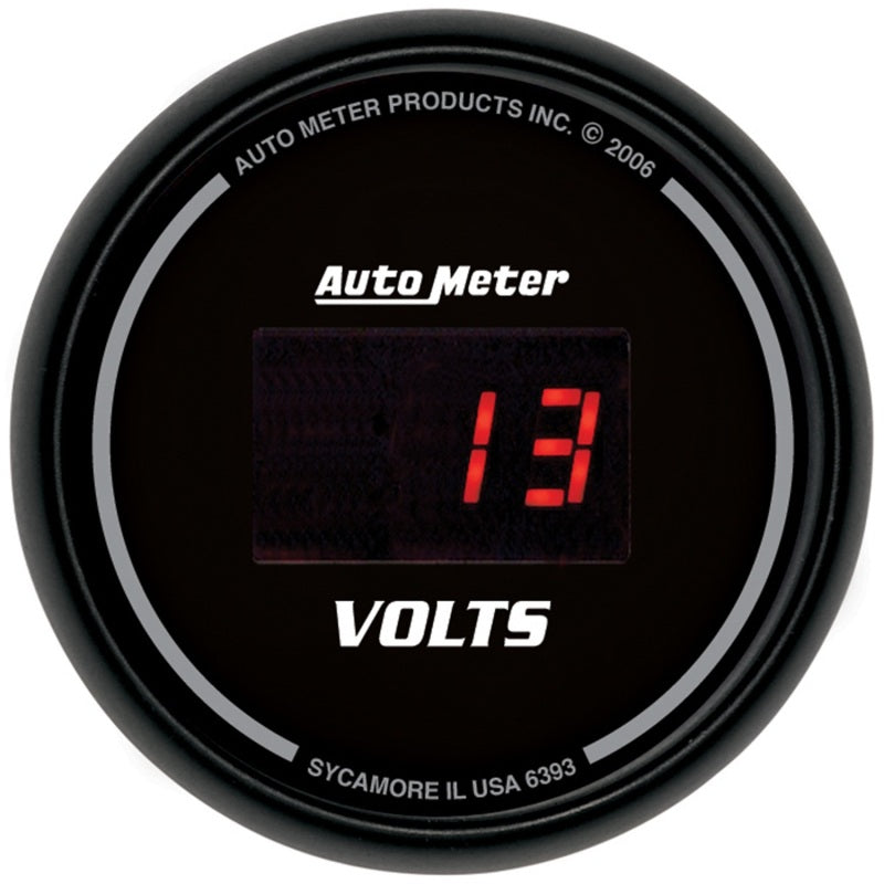 AutoMeter Gauge Kit 5 Pc. 3-3/8in. & 2-1/16in. Elec Speedo Digital Black Dial W/ Red Led AutoMeter Gauges  AXOPROS