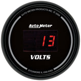 AutoMeter Gauge Kit 5 Pc. 3-3/8in. & 2-1/16in. Elec Speedo Digital Black Dial W/ Red Led AutoMeter Gauges  AXOPROS