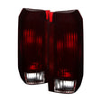Xtune Ford Bronco F150 F250 F350 F450 92-96 OE Style Tail Lights Red Smoked ALT-JH-FB92-OE-RSM SPYDER Tail Lights  AXOPROS