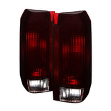 Xtune Ford Bronco F150 F250 F350 F450 92-96 OE Style Tail Lights Red Smoked ALT-JH-FB92-OE-RSM SPYDER Tail Lights  AXOPROS