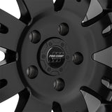 Raven Satin Black 17x9 5x5.5 4.75BS Offset -6mm Cap P/N 8425041 Pro Comp Wheel  AXOPROS