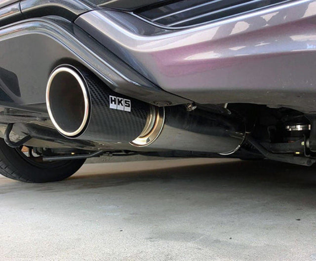 HKS Hi-Power Muffler 2014+ Honda Fit Sport GK5 w/ Carbon Tips HKS Catback  AXOPROS