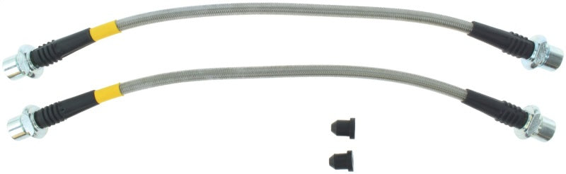 StopTech 08-12 Toyota Sequoia/07-12 Tundra Front Stainless Steel Brake Lines Stoptech Brake Line Kits  AXOPROS