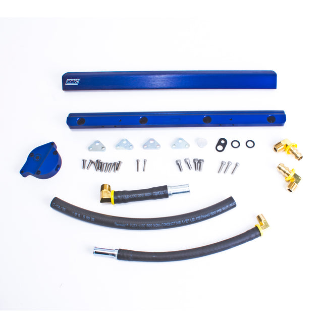 BBK MUSTANG 5.0 HIGH FLOW BILLET ALUMINUM FUEL RAIL KIT BBK Performance Parts Fuel Injection Fuel Rail  AXOPROS
