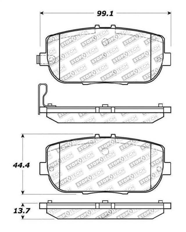 StopTech OE Fit Rear Sport Brake Pads Stoptech Brake Pads - Performance  AXOPROS