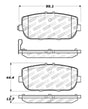 StopTech OE Fit Rear Sport Brake Pads Stoptech Brake Pads - Performance  AXOPROS