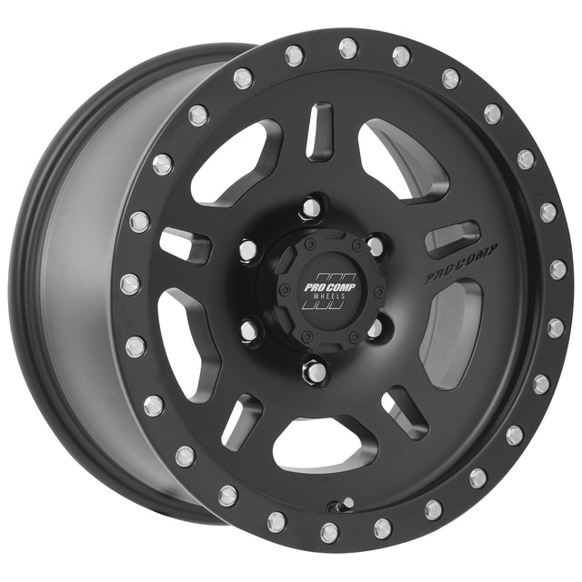 La Paz Satin Black 17x8.5 6x5.5 4.75BS Offset 0mm Cap P/N 502942500 Pro Comp Wheel  AXOPROS