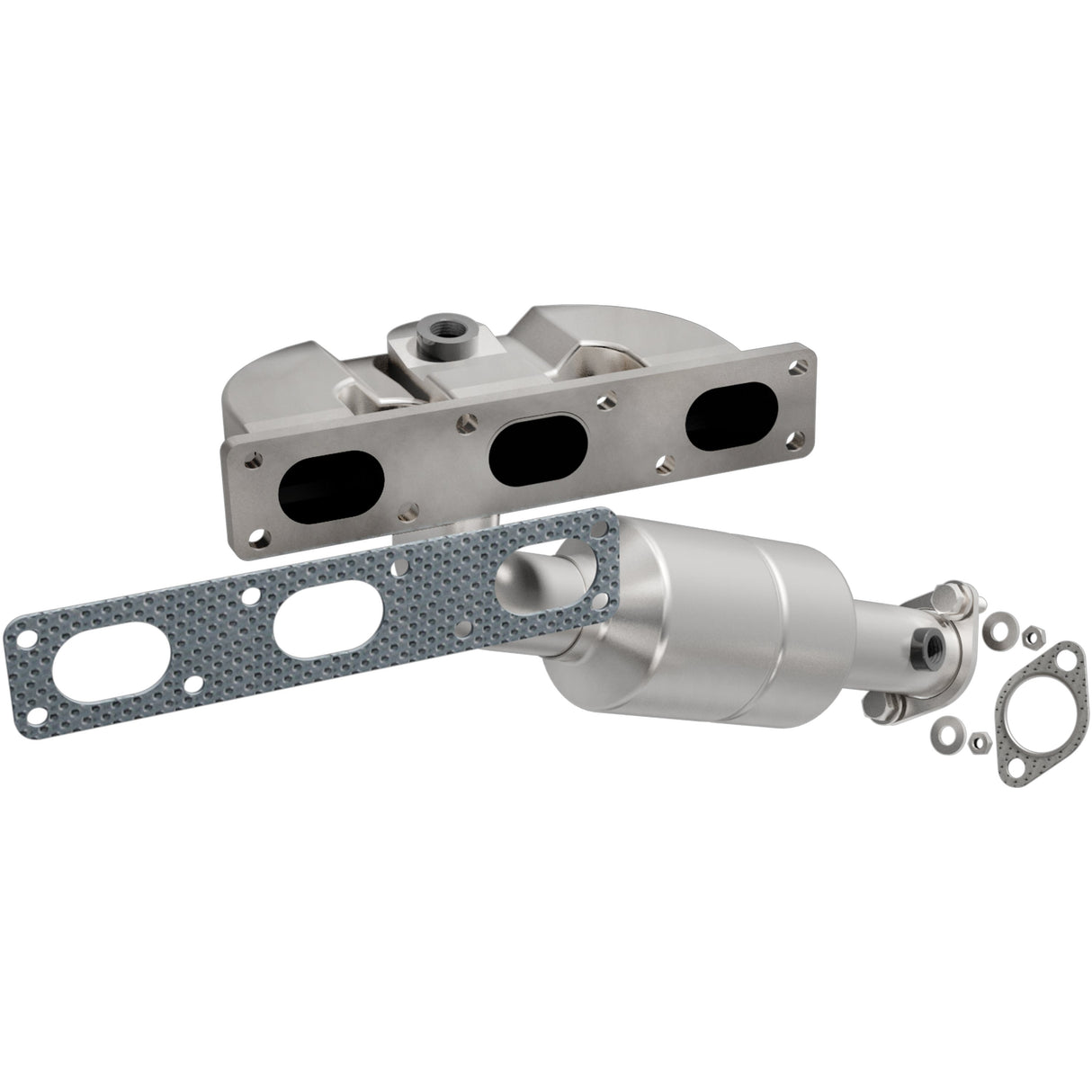 HM Grade Manifold Catalytic Converter MagnaFlow Exhaust Products Catalytic Converter with Integrated Exhaust Manifold  AXOPROS