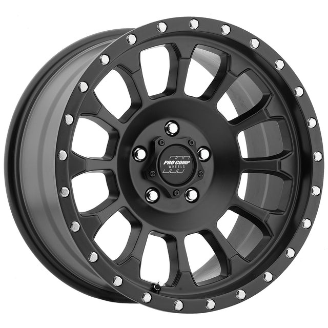 Rockwell Satin Black 17x8.5 5x5 4.75BS Offset 0mm Cap P/N 503432700 Pro Comp Wheel  AXOPROS
