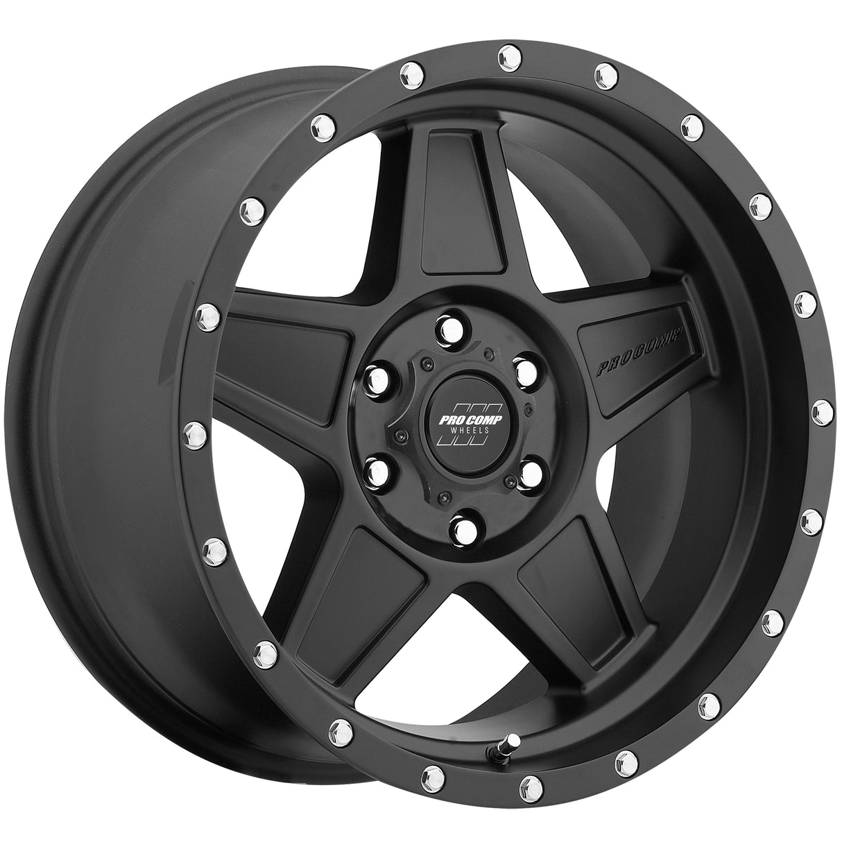 Predator Satin Black 17x8.5 6x5.5 4.75BS Offset 0mm Cap P/N 503434200 Pro Comp Wheel  AXOPROS