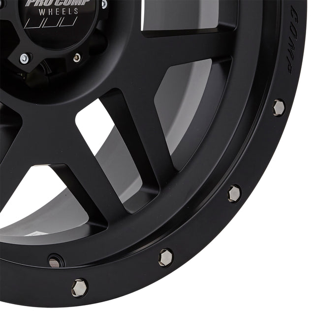 Phaser Satin Black 18x9 6x5.5 5BS Offset 0mm Cap P/N 5041635000 Pro Comp Wheel  AXOPROS