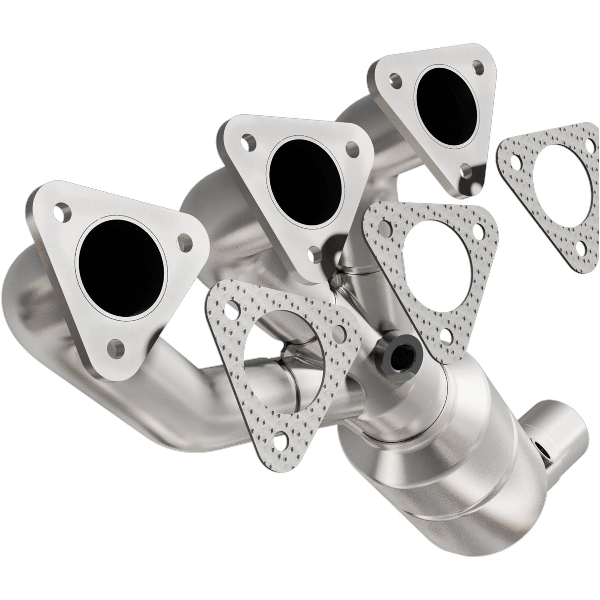 HM Grade Manifold Catalytic Converter MagnaFlow Exhaust Products Catalytic Converter with Integrated Exhaust Manifold  AXOPROS