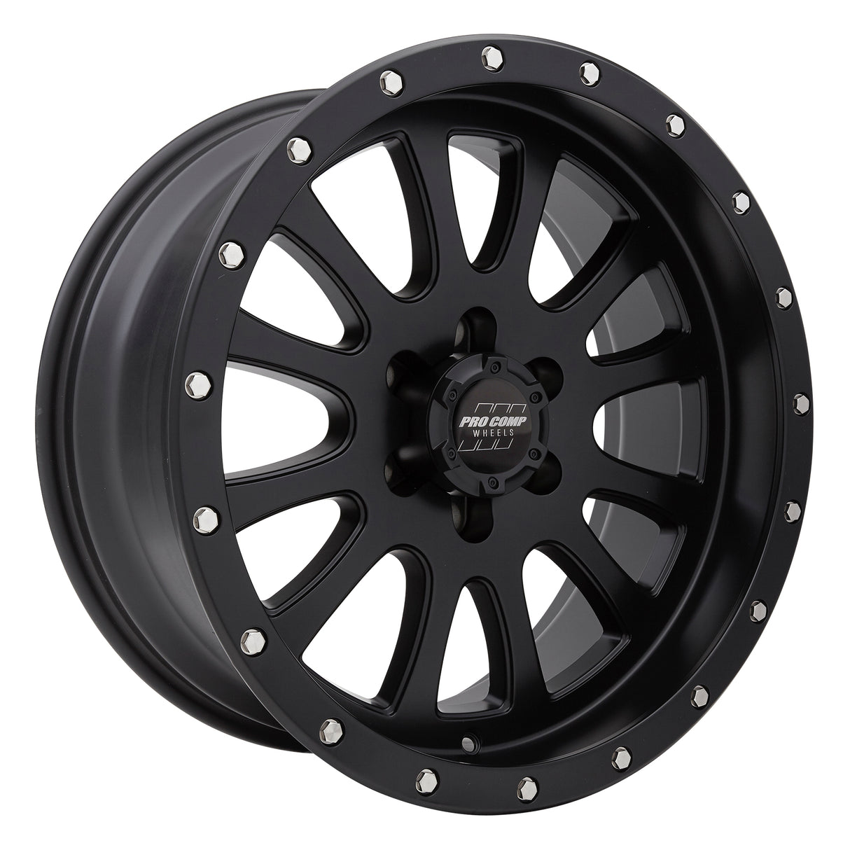 Syndrome Satin Black 20X9 6x135 5BS Offset 0mm Cap P/N 504442500 Pro Comp Wheel  AXOPROS