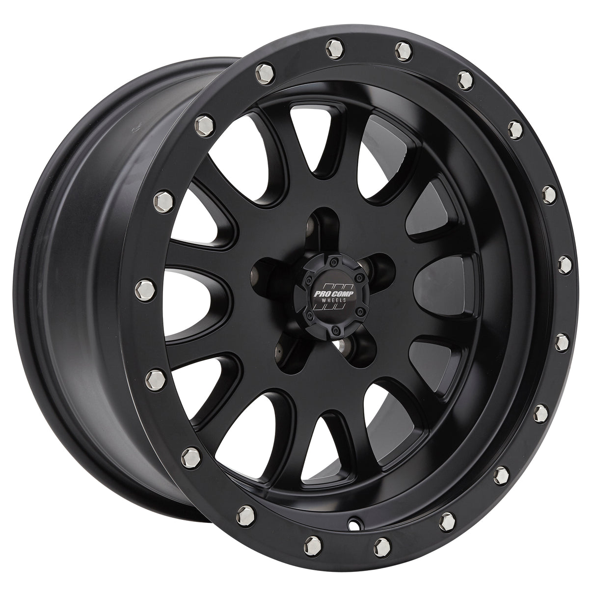 Syndrome Satin Black 17X9 5x5 4.75BS Offset -6mm Cap P/N 504432700 Pro Comp Wheel  AXOPROS
