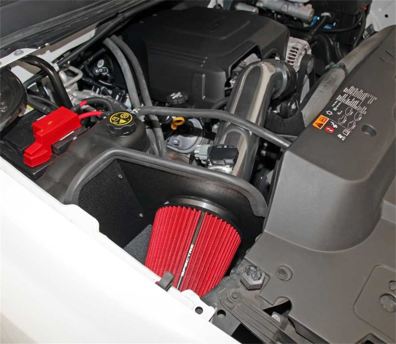 Spectre 11-13 GM 2500HD/3500HD V8-6.0L F/I Air Intake Kit - Polished w/Red Filter Spectre Cold Air Intakes  AXOPROS