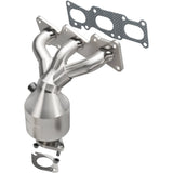 HM Grade Manifold Catalytic Converter MagnaFlow Exhaust Products Catalytic Converter with Integrated Exhaust Manifold  AXOPROS