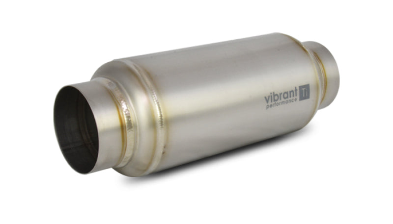 Vibrant Titanium Resonator 3in. Inlet / 3in. Outlet x 12in. Long Vibrant Resonators  AXOPROS
