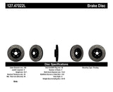 StopTech 05-10 Subaru Impreza WRX/STi Slotted & Drilled Left Front Rotor Stoptech Brake Rotors - Slot & Drilled  AXOPROS