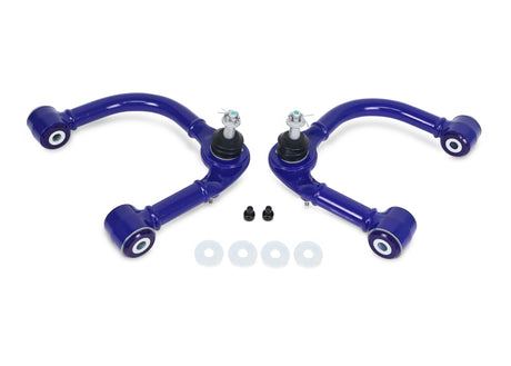 Superpro SuperPro 05-23 Toyota Tacoma 4WD Front Upper Fixed Offset Control Arm Set Control Arms aftermarket performance part