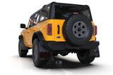 Rally Armor 21-24 Ford Bronco (Plstc Bmpr + RR - NO Rptr/Sprt) Blk Mud Flap w/Met. Blk Logo Rally Armor Mud Flaps  AXOPROS