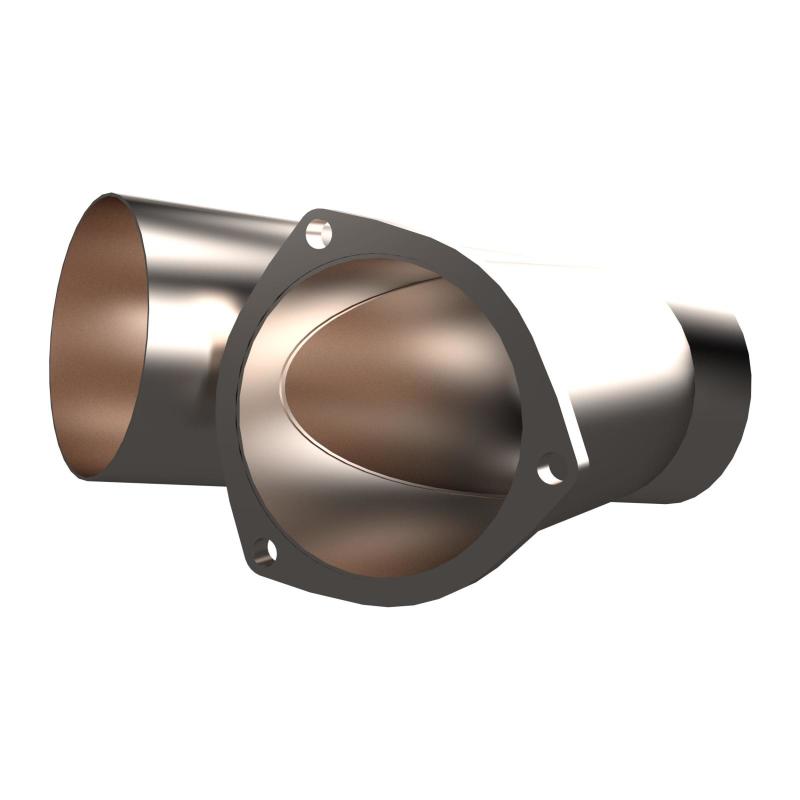 QTP 4in Weld-On QTEC Exhaust Cutout Y-Pipe QTP Y Pipes  AXOPROS