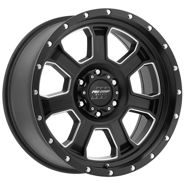 Sledge Satin Black Milled 20X9 6x135 5BS Offset 0mm Cap P/N 503434200 Pro Comp Wheel  AXOPROS