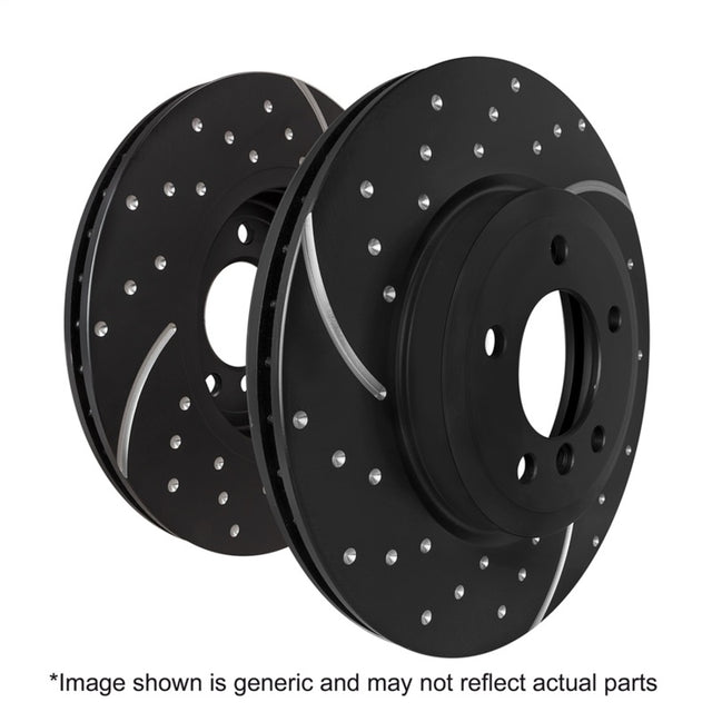 EBC 99-04 Ford F350 (inc Super Duty) 5.4 DRW 4WD GD Sport Rear Rotors EBC Brake Rotors - Slot & Drilled  AXOPROS