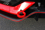 PERRIN 17-21 Honda Civic Si/Type R/Touring/Hatchback Tow Hook Kit Rear - Red Perrin Performance Tow Hooks  AXOPROS