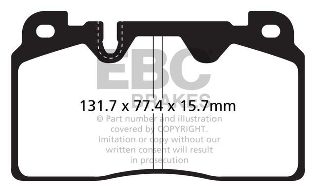 EBC 12+ Audi Q5 2.0 Turbo (Brembo) Greenstuff Front Brake Pads EBC Brake Pads - Performance  AXOPROS