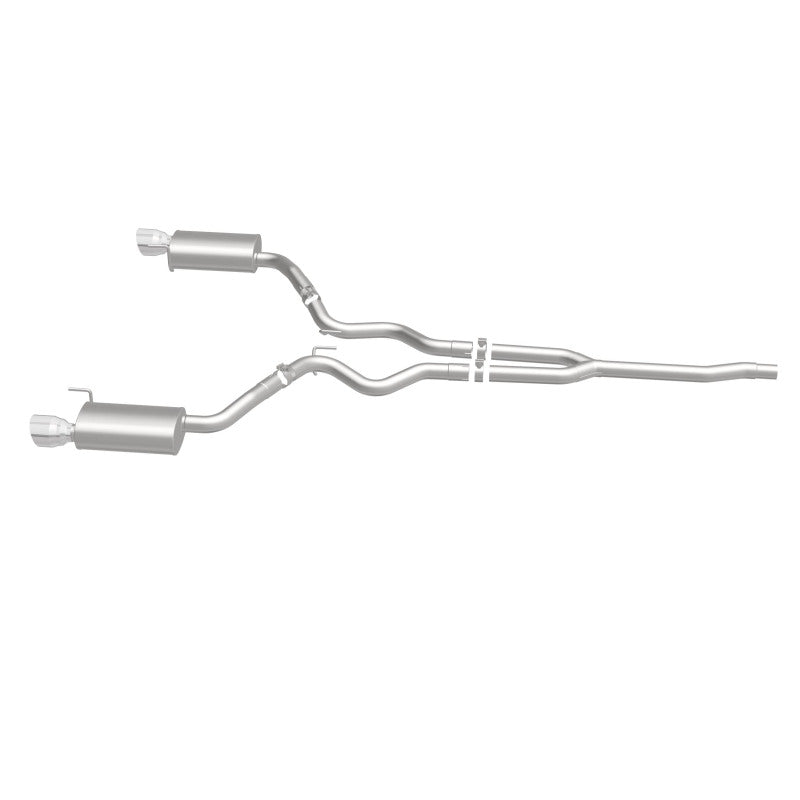 MagnaFlow Cat Back, SS, 2.5in, Street, Dual Split Polished 4.5in Tips 2015 Ford Mustang Ecoboost Magnaflow Catback  AXOPROS