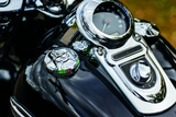 Kuryakyn Zombie Fuel & Battery Gauge Chrome Kuryakyn Gauges  AXOPROS