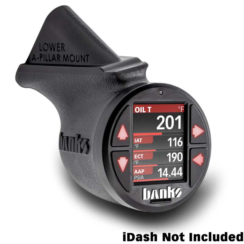 Banks Power 2018-2023 Jeep Gauge Pod Kit - Single Gauge - Lower Mount Banks Power Gauge Pods  AXOPROS