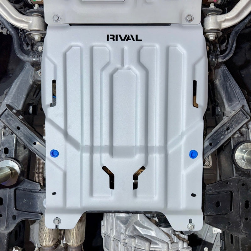 Rival 4x4 Rival 2024-2026 Ford Ranger Ford Ranger Raptor Aluminum Transmission And Cat Converter Skid Plate Skid Plates aftermarket performance part