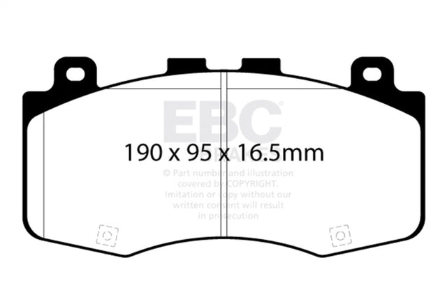 EBC 2018+ Jeep Grand Cherokee Trackhawk Yellowstuff Front Brake Pads EBC Brake Pads - Performance  AXOPROS