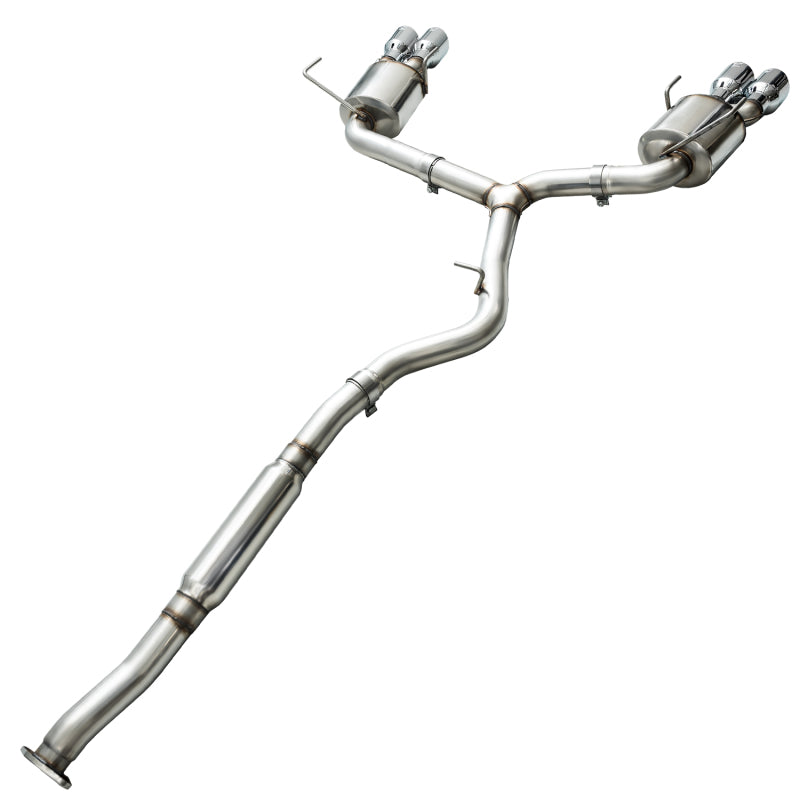 AWE Tuning 2015+ Subaru WRX VA Sedan Touring Edition Exhaust - Chrome Silver Tips (102mm) AWE Tuning Catback  AXOPROS