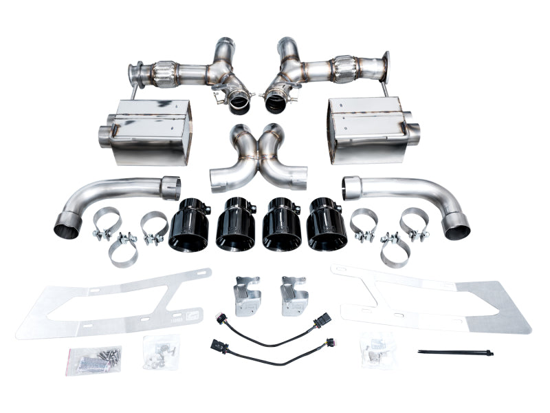 AWE 2023 C8 Corvette Z06 SwitchPath Cat-Back Exhaust - Diamond Black Tips AWE Tuning Catback  AXOPROS