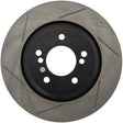 StopTech Power Slot 01-07 BMW M3 (E46) / 00-04 BMW M5 (E39) Rear Right Slotted Rotor Stoptech Brake Rotors - Slotted  AXOPROS