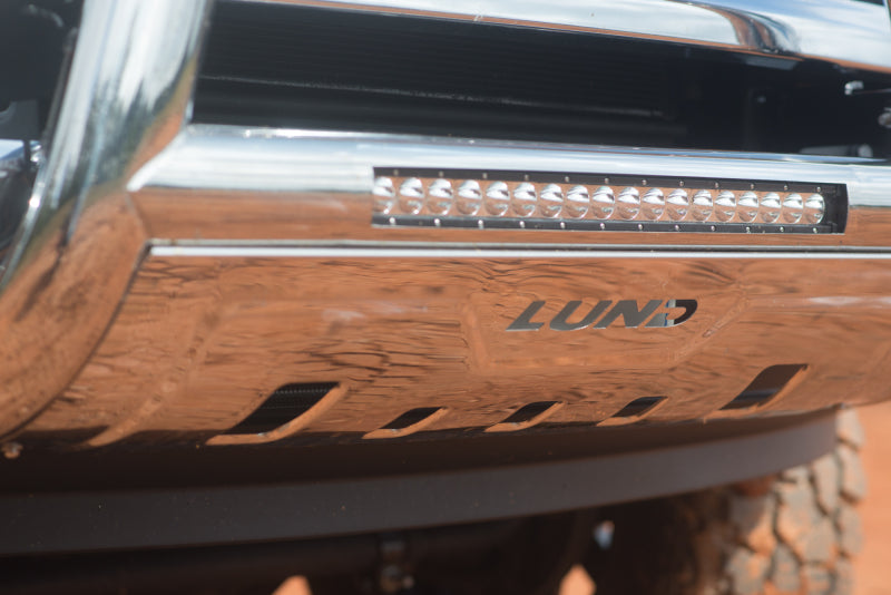 Lund 07-17 Chevy Silverado 1500 Bull Bar w/Light & Wiring - Polished LUND Bull Bars  AXOPROS