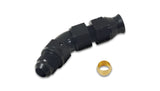 Vibrant 45 Degree 1/2in Tube to Male -8AN Flare Adapter w/ Olive Inserts Vibrant Fittings  AXOPROS