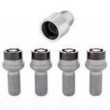 McGard Wheel Lock Bolt Set - 4pk. (Radius Seat) M14X1.5 / 17mm Hex / 27.0mm Shank Length - Black McGard Wheel Bolts  AXOPROS