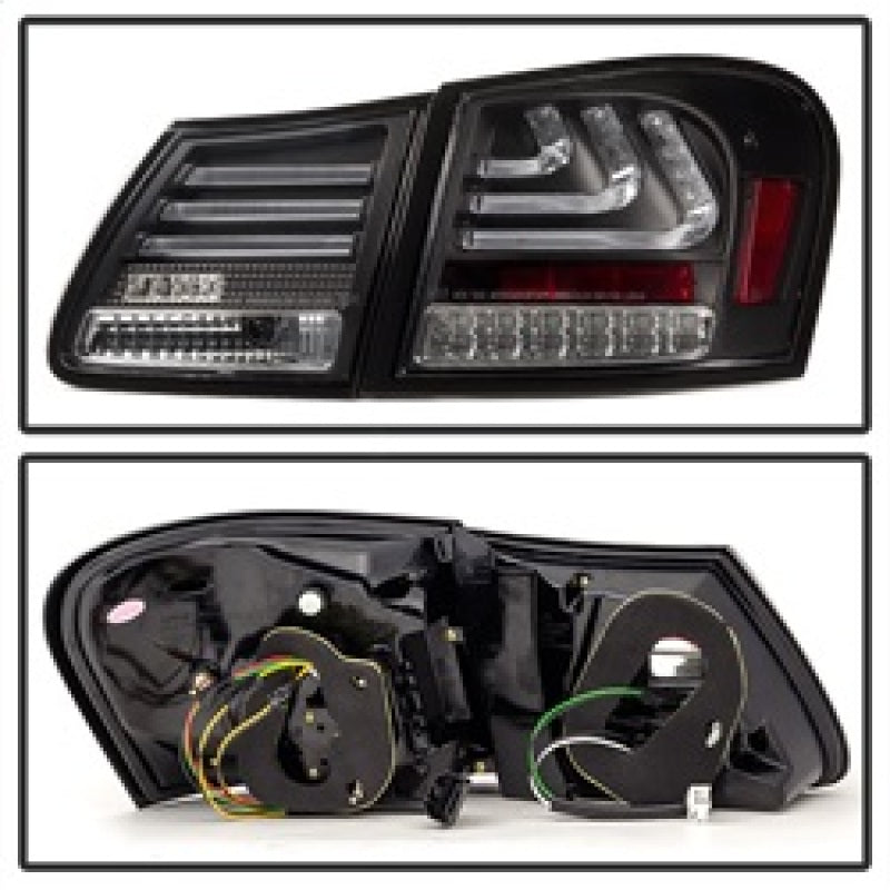 Spyder 07-11 Lexus GS 350 LED Tail Lights Black ALT-YD-LGS06-LED-BK SPYDER Tail Lights  AXOPROS